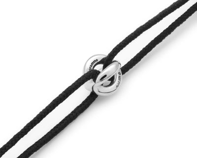black interlaced cord bracelet le 1g